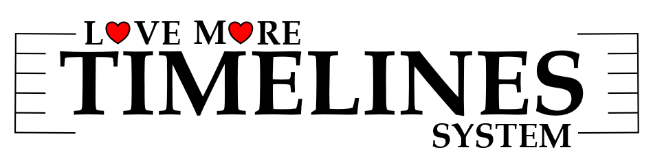 Love More Timelines System Logo Black